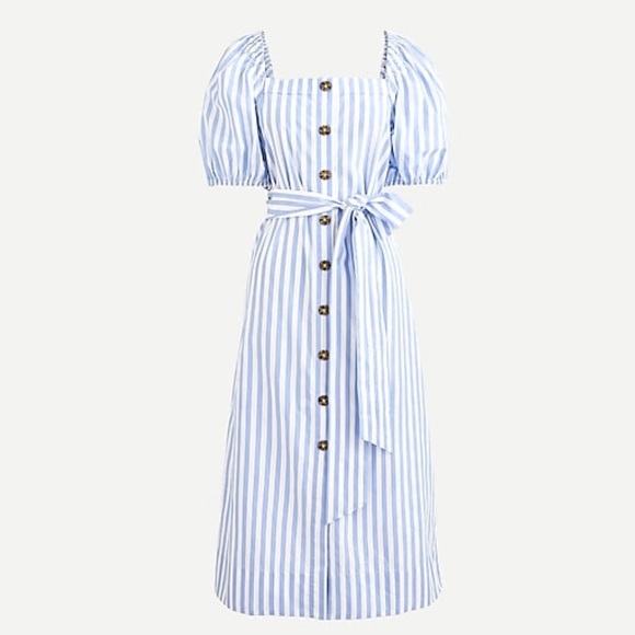 J. Crew Dresses & Skirts - J crew cottage dress blue white stripes